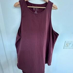 BYLT Basics Maroon Muscle Tee